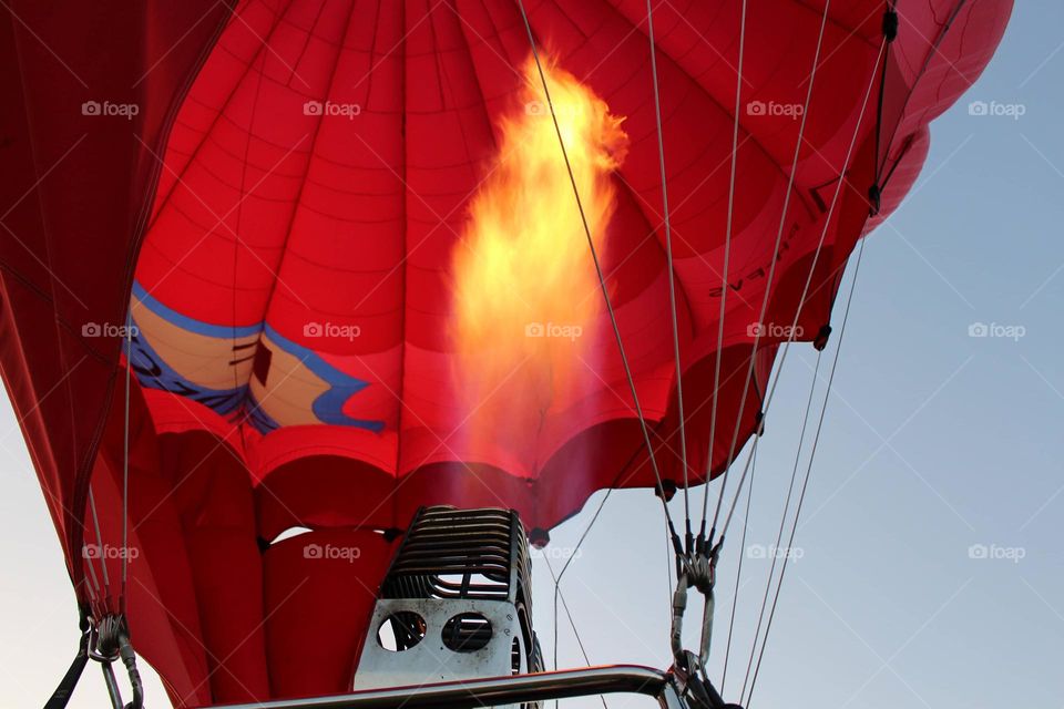 Hot air ballon flame