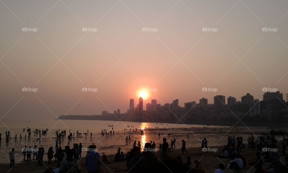 Sunset in Mumbai....