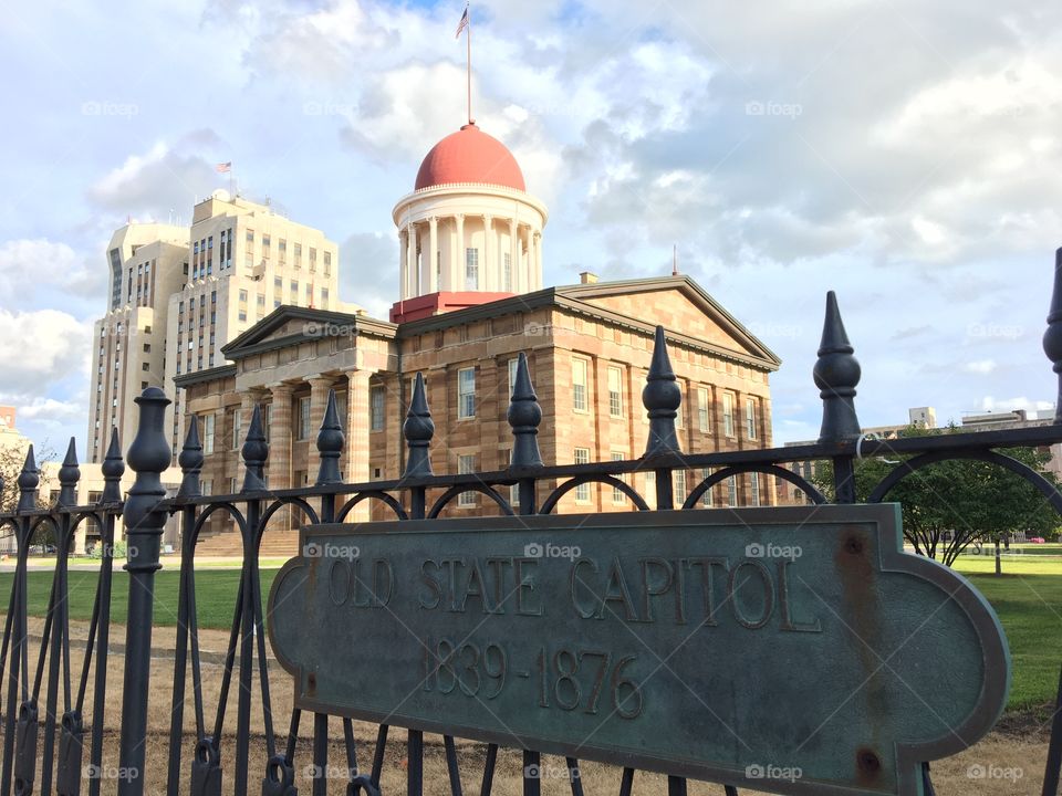 Old Capitol Building in Springfield, Illinois 