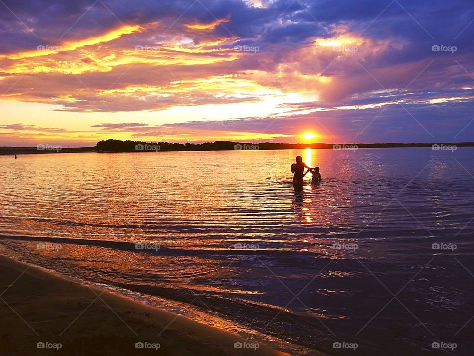 Golden friends . Children having fun