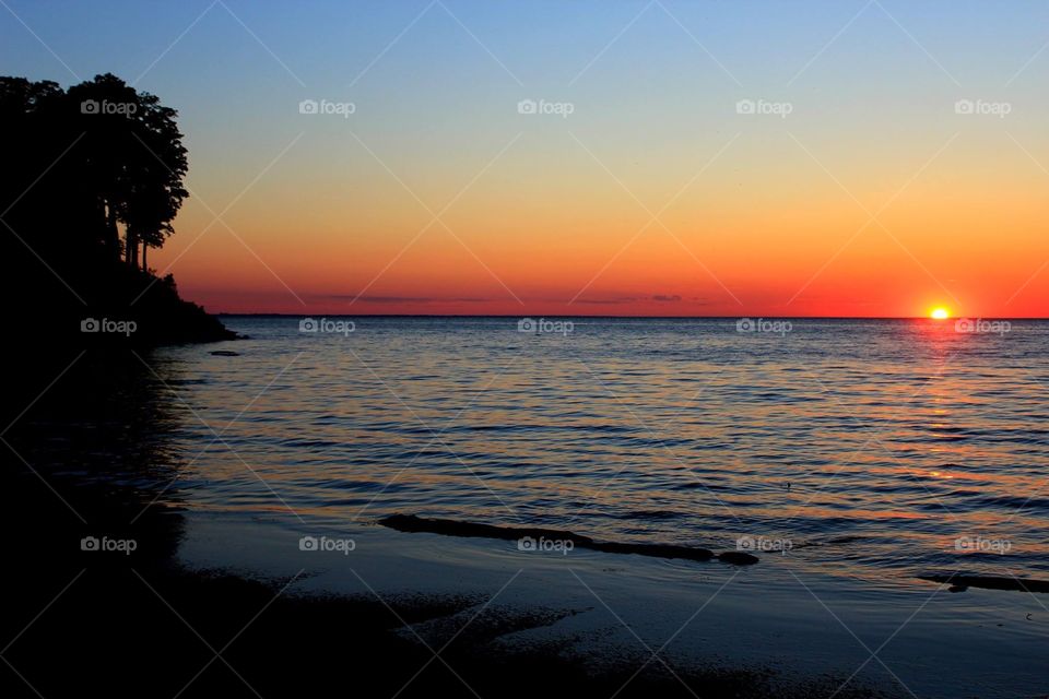 Lake Ontario sunset. 
