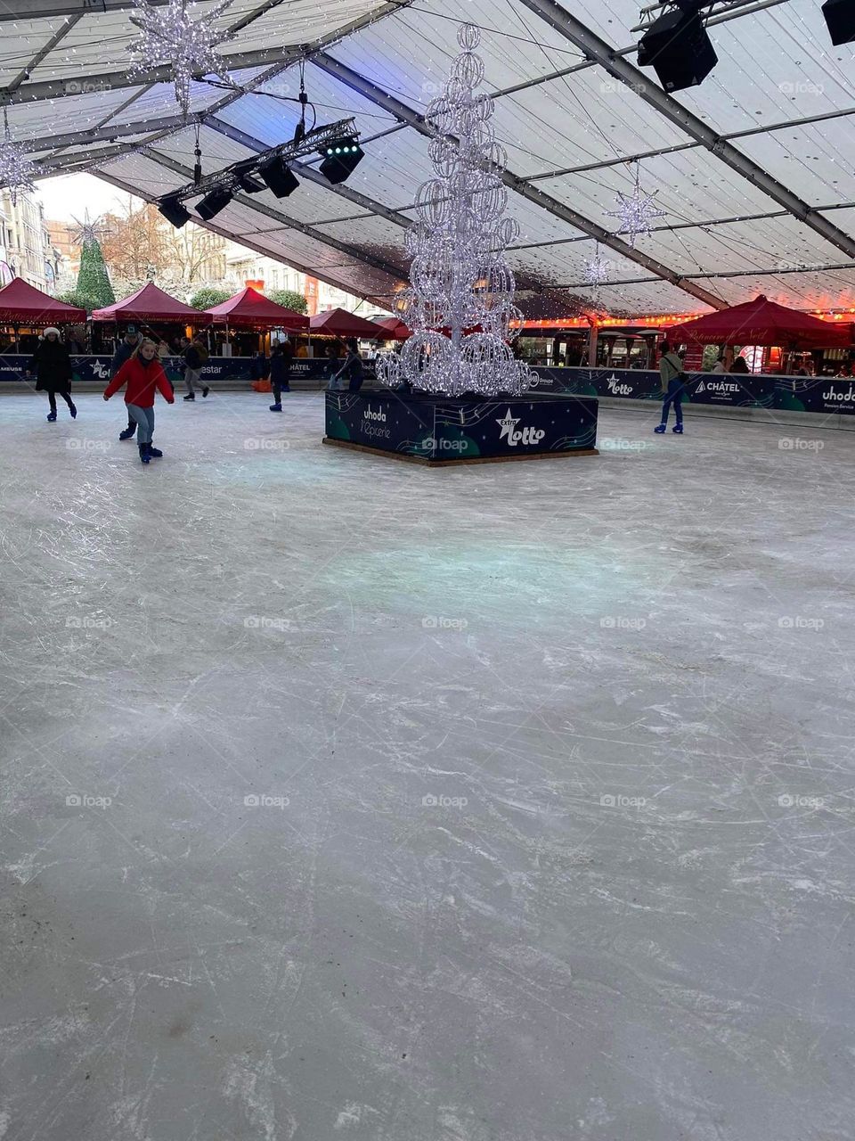 Liège ice rink, Christmas market