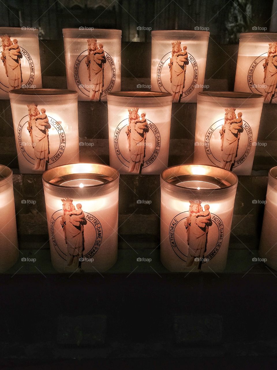 Notre dame candles 