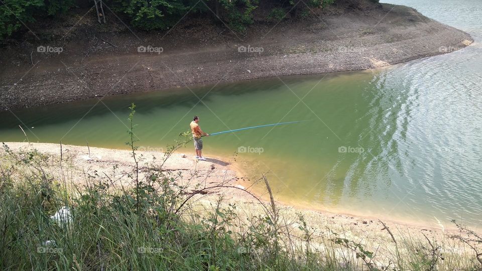 Fishing man