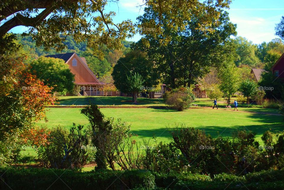 Cottages on a Fall day