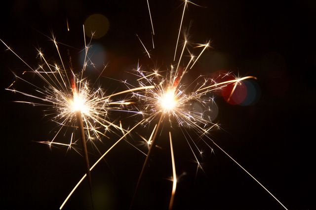Close-up of sparkler