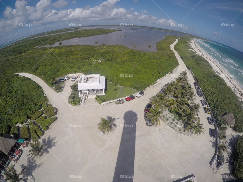 ocean's view from Isla mujeres lighthouse