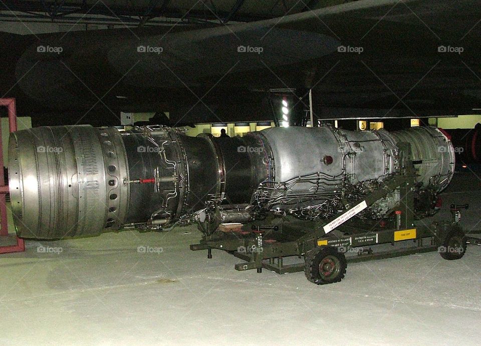 Old jet engine 