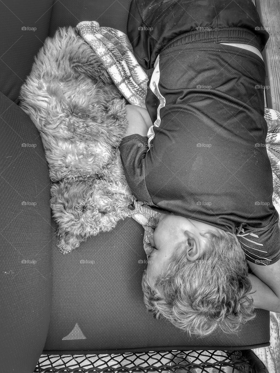 Owen and his puppy Milo 