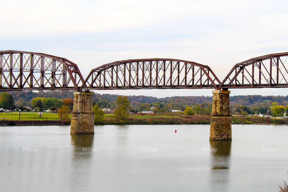 Railroad bridge over the Ohio River