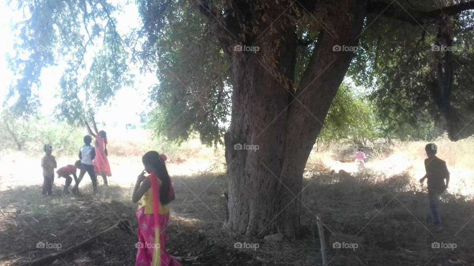 Children enjoying holiday