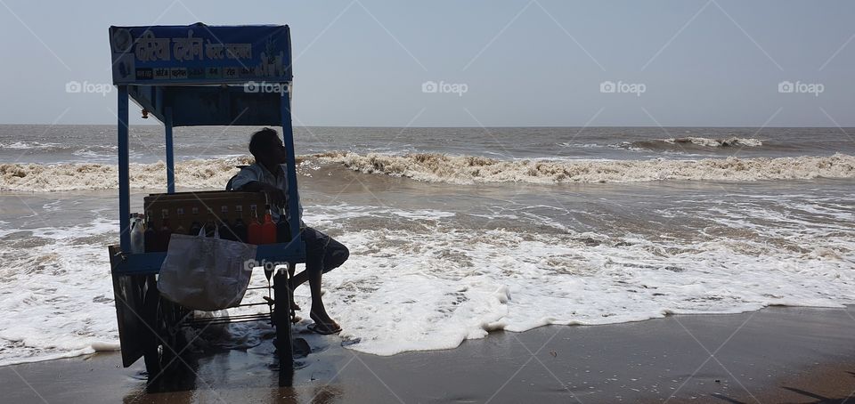 jampore beach, daman, gujarat, india