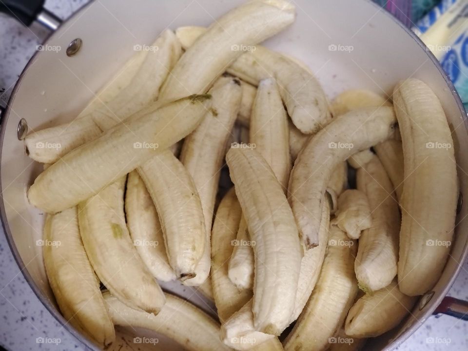 Green bananas