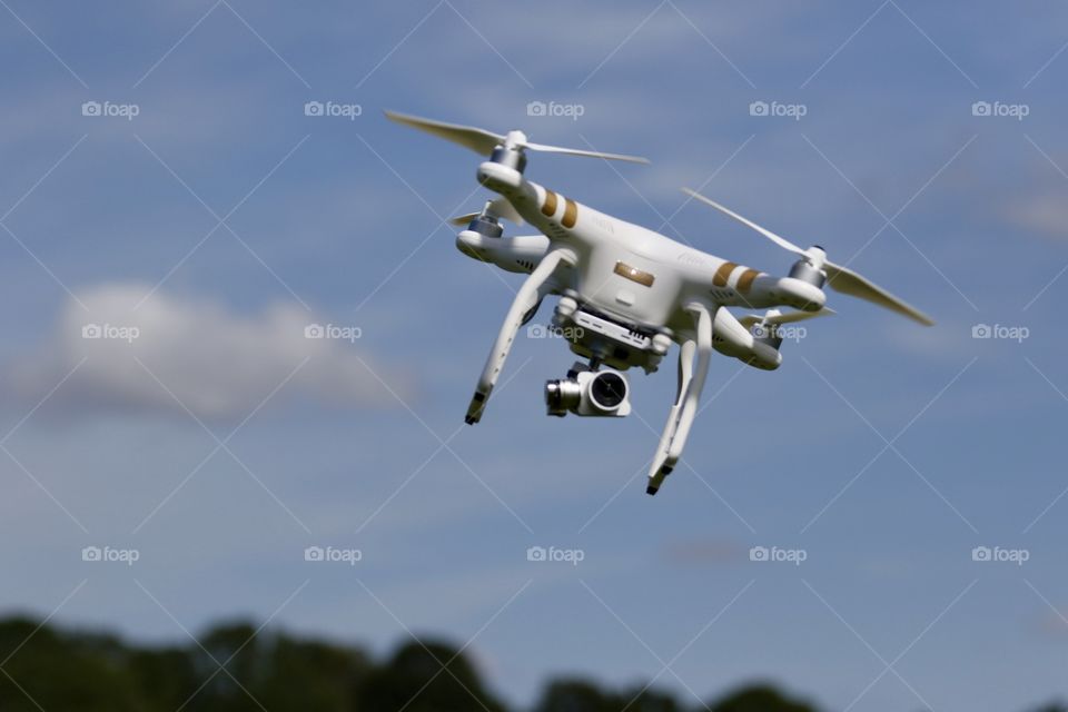 Drone In Mid-flight 