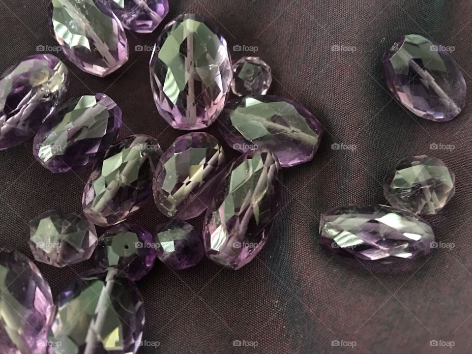 Amethyst beads for craft jewelry 