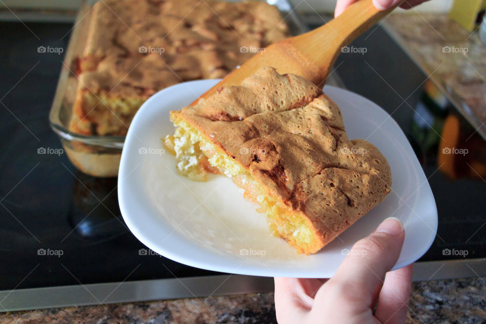 piece of delicious apple pie on a plate