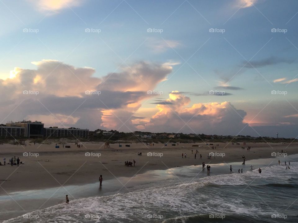 Beaches of Tybee Island in Georgia, USA