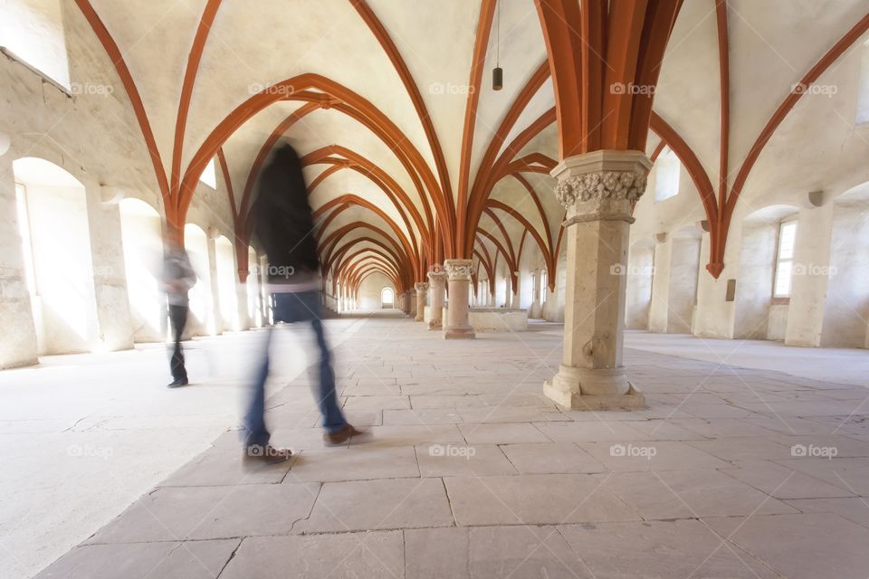 Monastery Eberbach  indoor  monks  dormitorium  