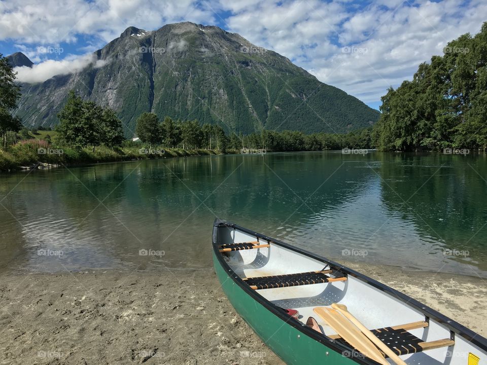 Water, Canoe, Lake, No Person, Travel