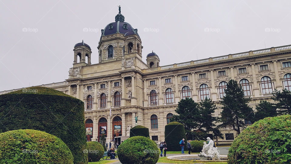 Outside view of Vienna National History Museum