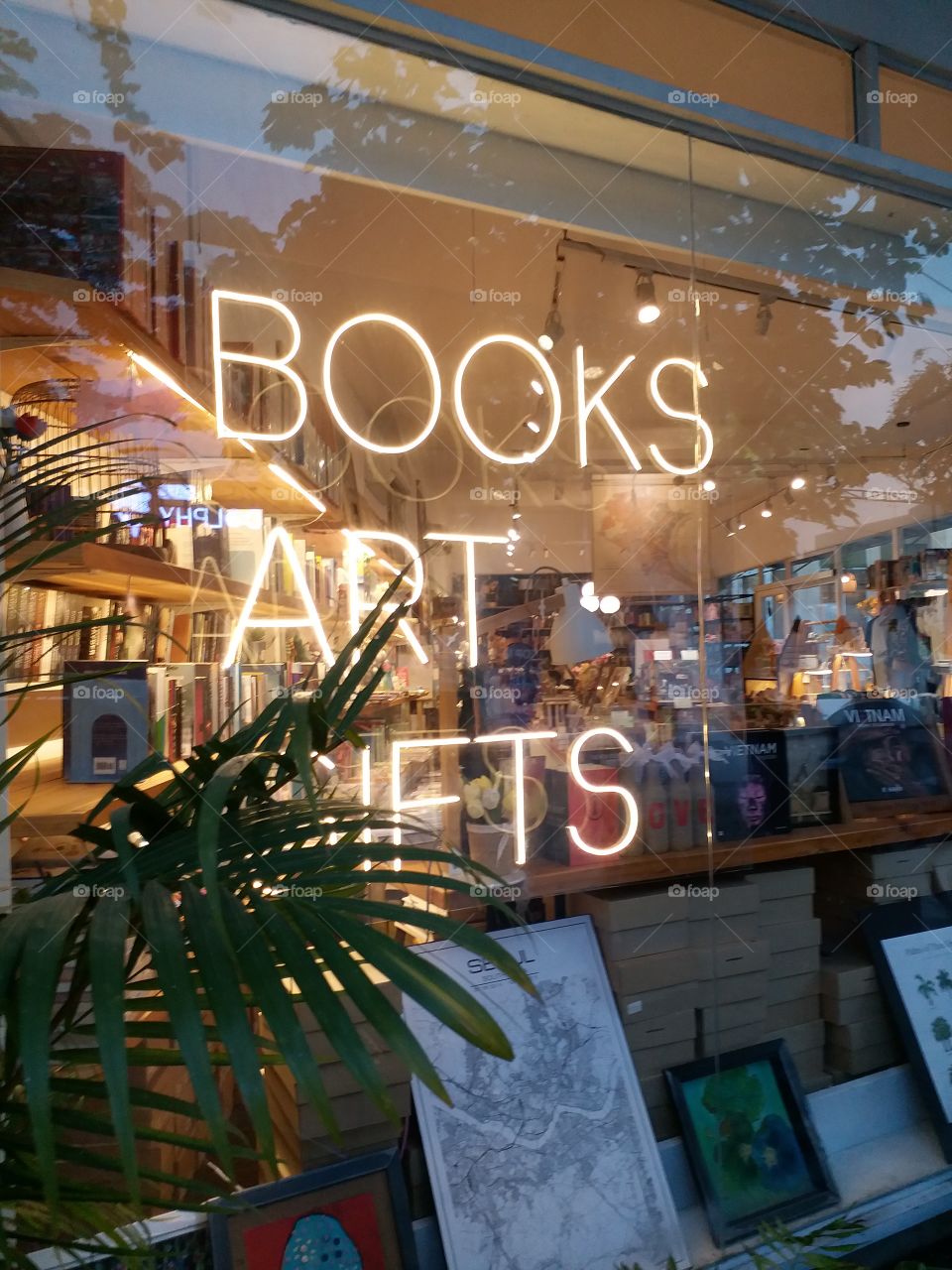 bookstore window