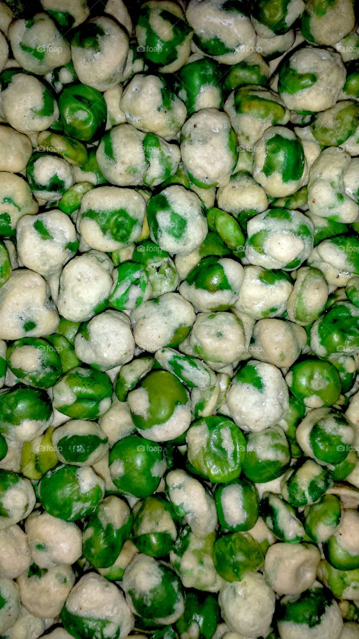 Wasabi. Delicious Wasabi peas.