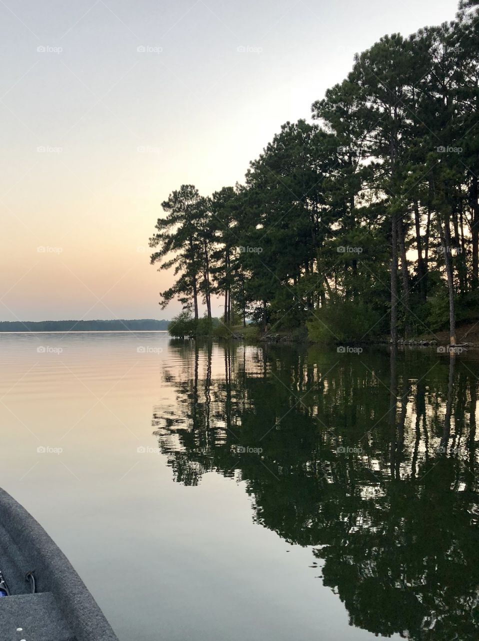 Sunset at Lake Juliette, the lovely ending of a wonderful day spent fishing with my good husband. 