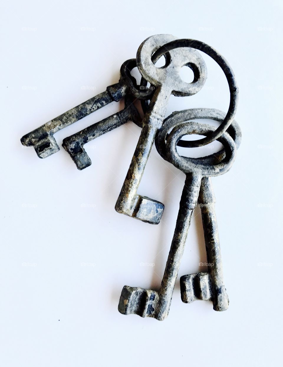 Studio shot of old keys