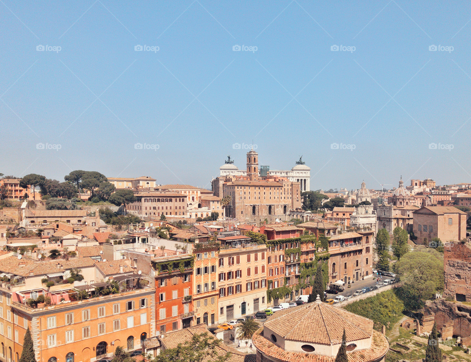 Панорама города Рима. Rome.
