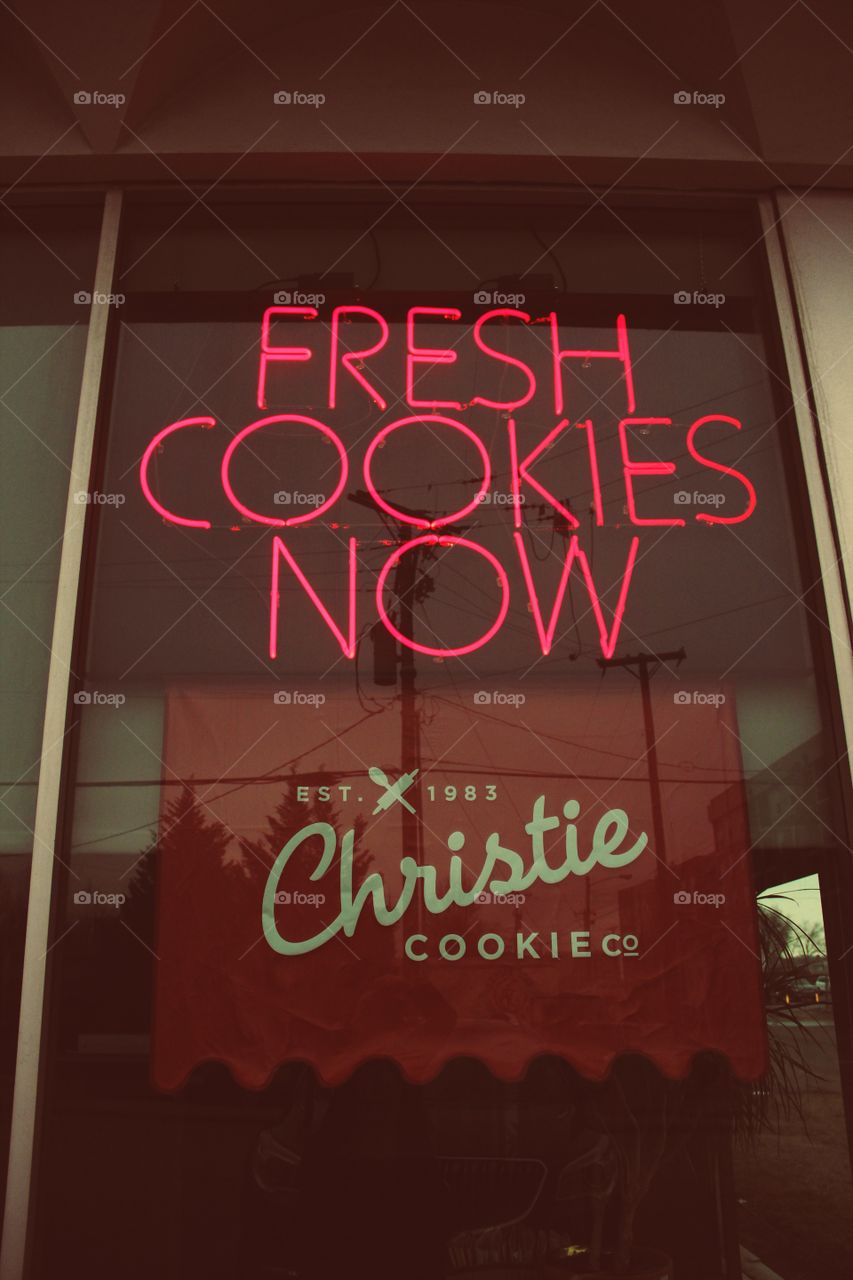 Christie’s Cookies as the best cookies in Germantown Nashville, TN and this awesome neon sign!