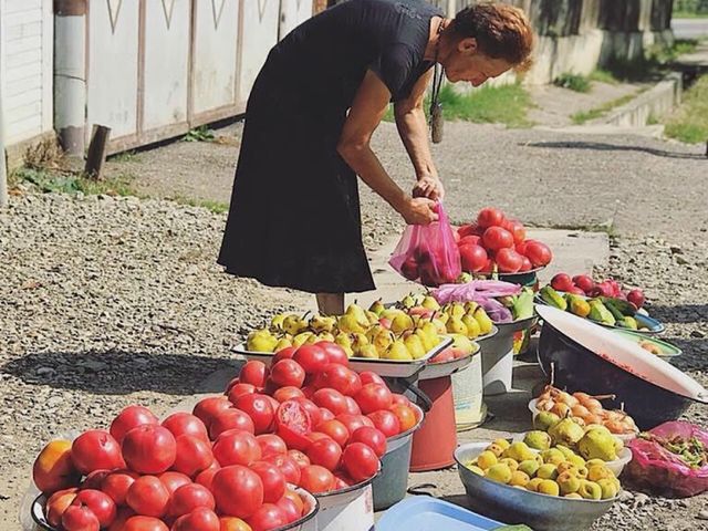 Fruit street vendor