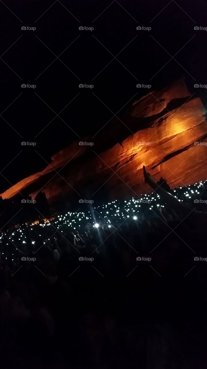 Red Rocks Amphitheater. taken at red rocks on 9/27/15 during the twenty one pilots show