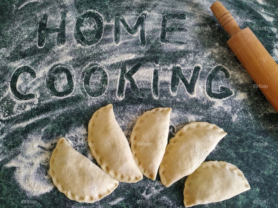 Tasty cakes with spinach