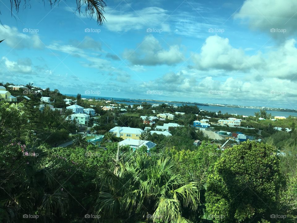 Little houses on the ocean