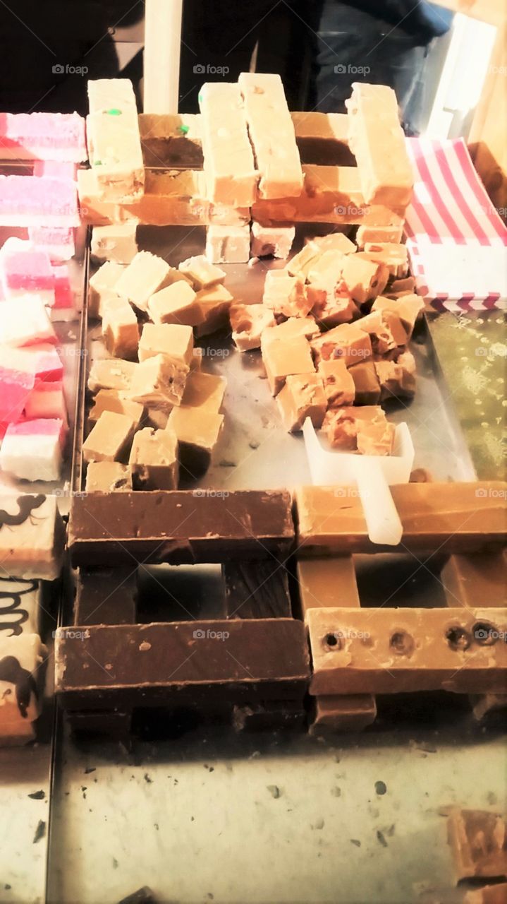 Chopped-up Toffee and Candy