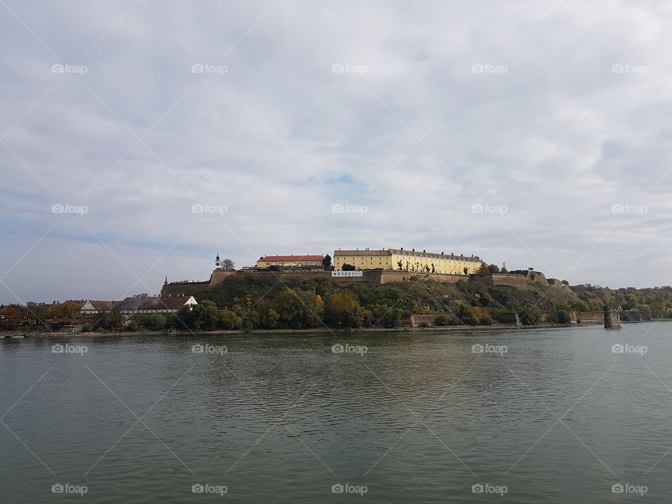 petrovaradin fortress on danube river in Novi Sad Serbia