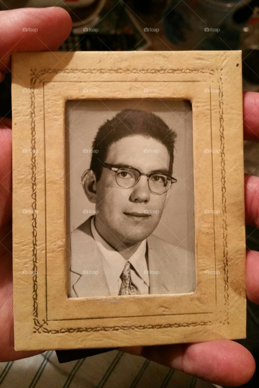 old picture in old frame