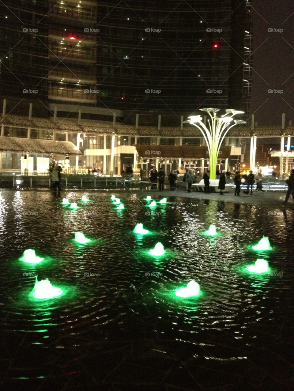 people square fountain lights by ollicres