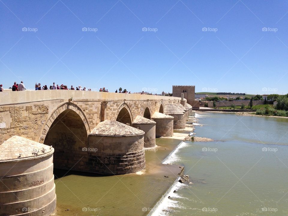 Bridge in Córdoba . Bridge spanning the river in Córdoba, Spain