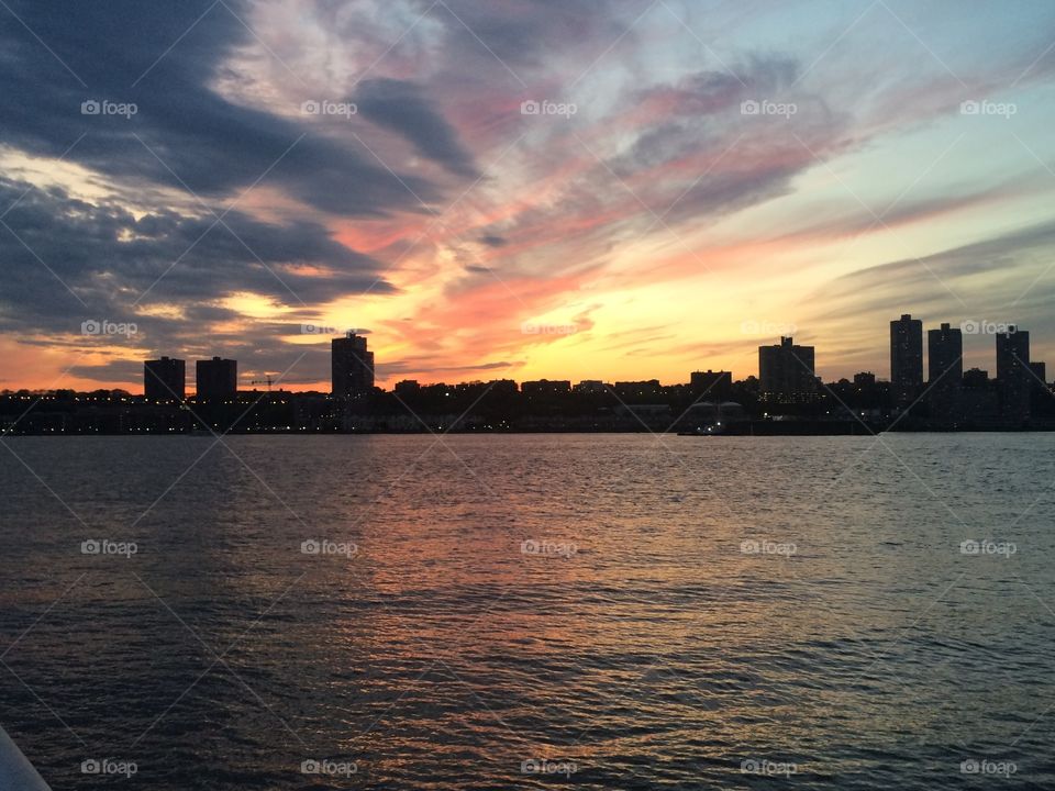 Sunset over Hudson