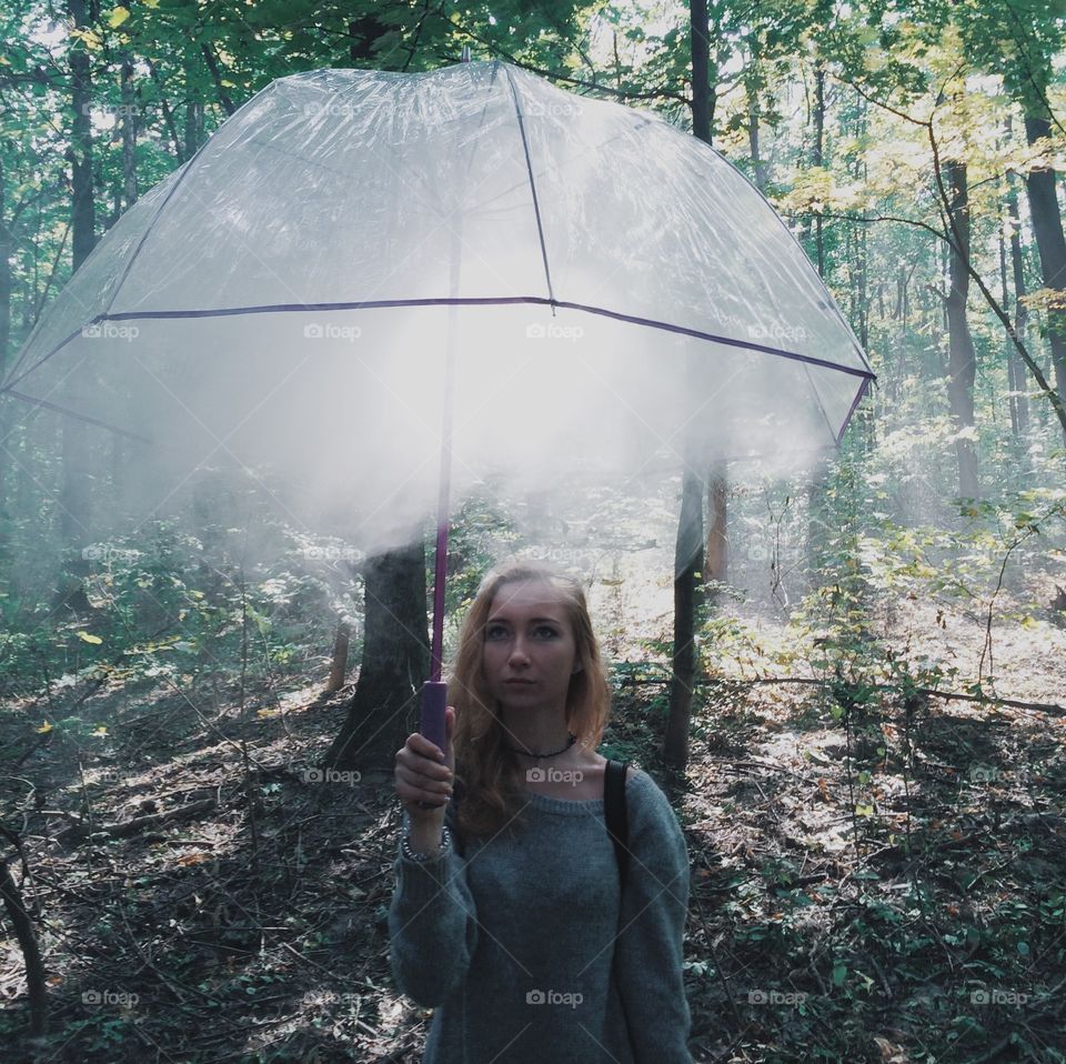 Girl with umbrella 