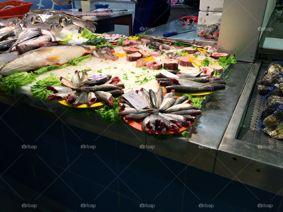 Sardines, market, Portugal 