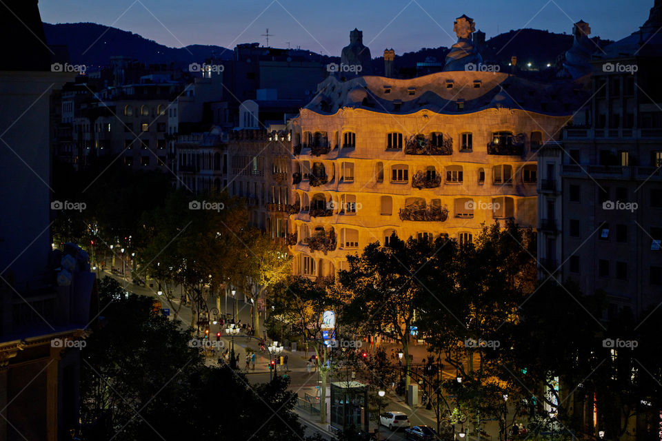 Casa Mila y Paseo de Gracia