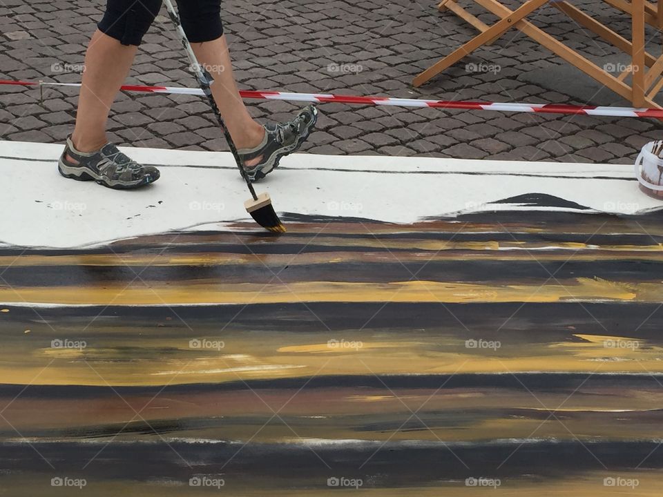 Painting on the street