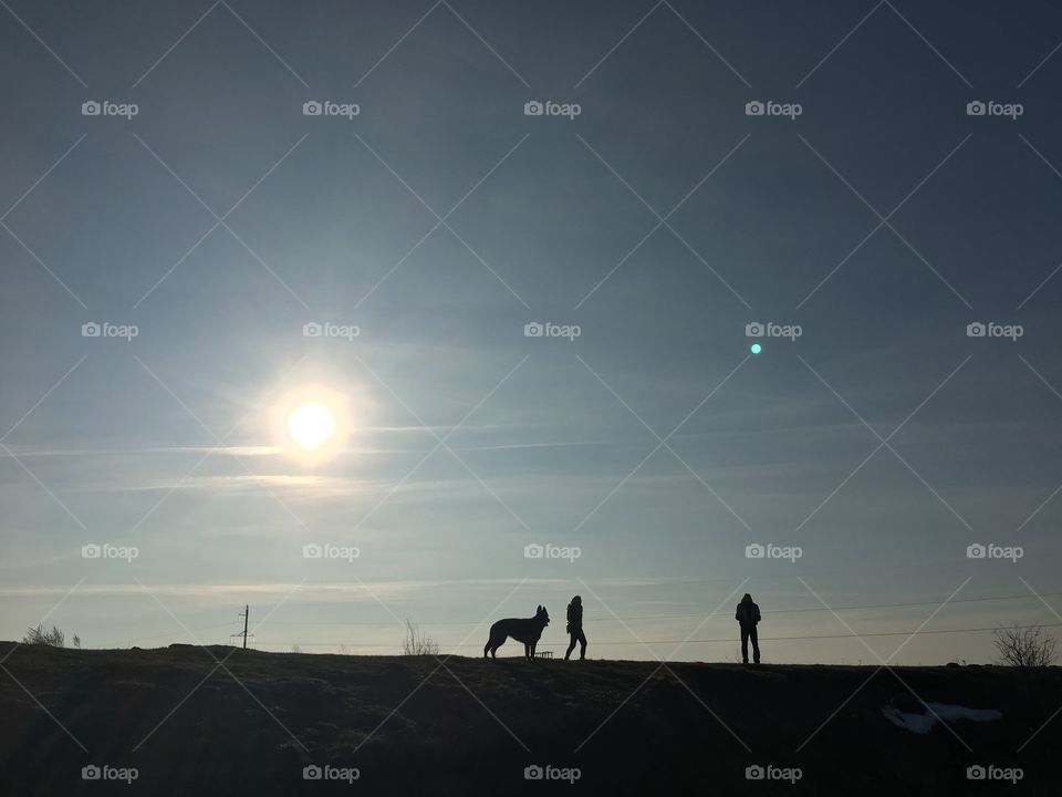 Sunset, Sun, Dawn, Sky, Landscape