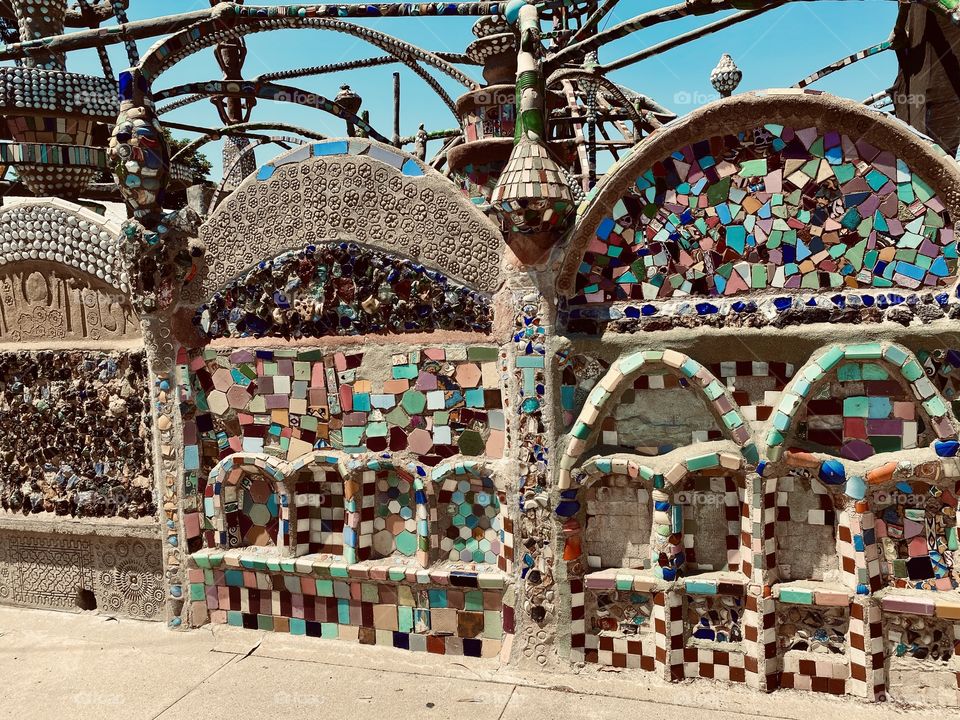 WATTS- California, Art.   All recycled materials.  Built in 1921 - 1951.  Amazing no hand tools.  All by hand 