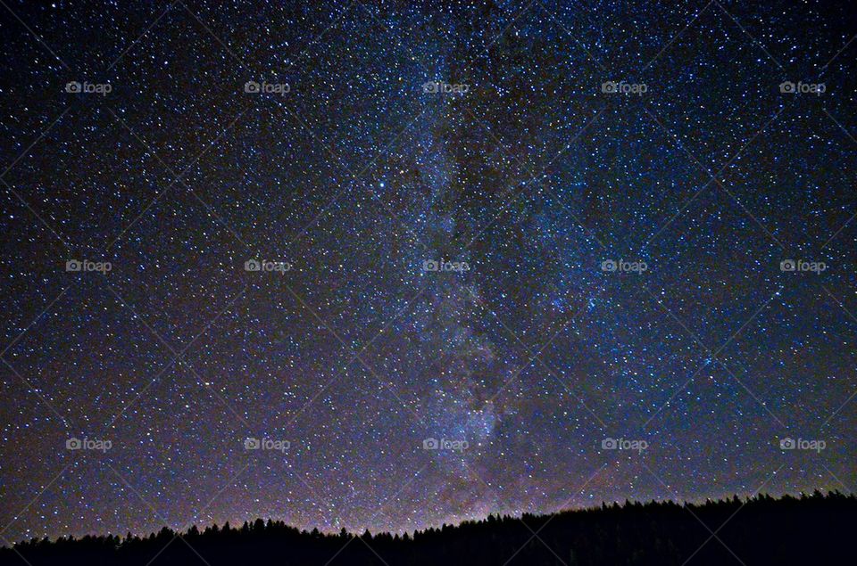 Low angle view of milky way