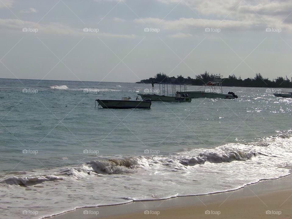 Boats in water