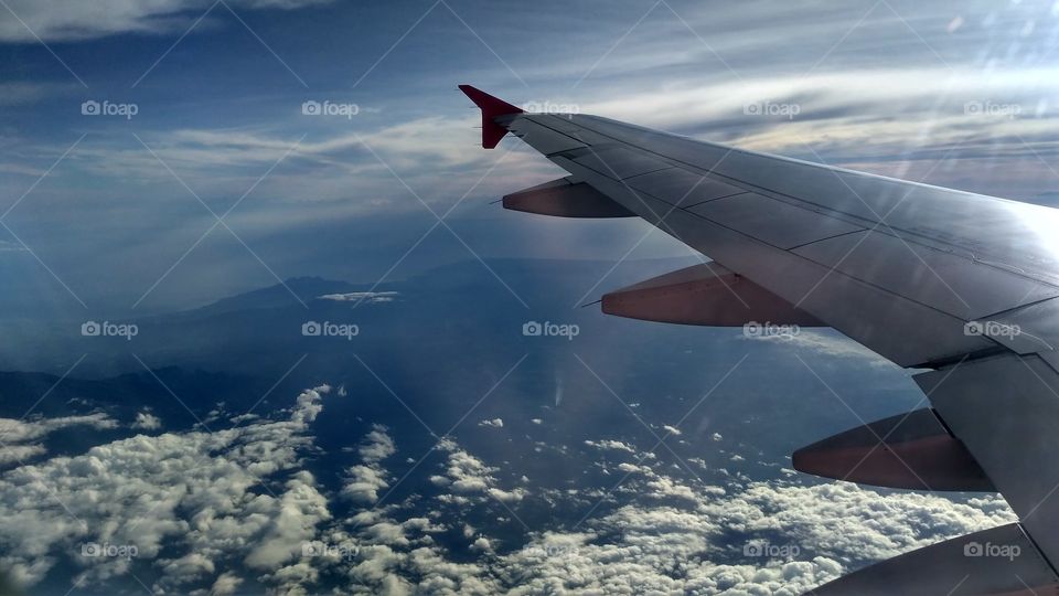 see the beautiful Bali's Sky from AirAsia flight #redmi3