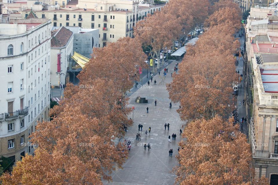 La Rambla at Barcelona